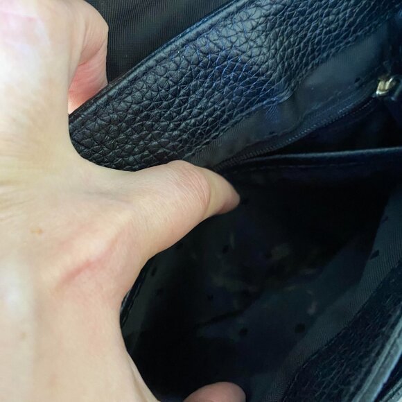 KATE SPADE Alexya Mini Black Pebbled Leather Crossbody Bag - Picture 9 of 14